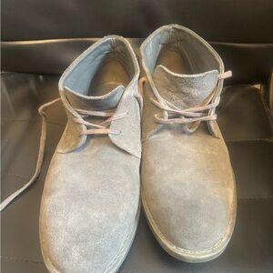 Men's Gray Calvin Klein suede loafers